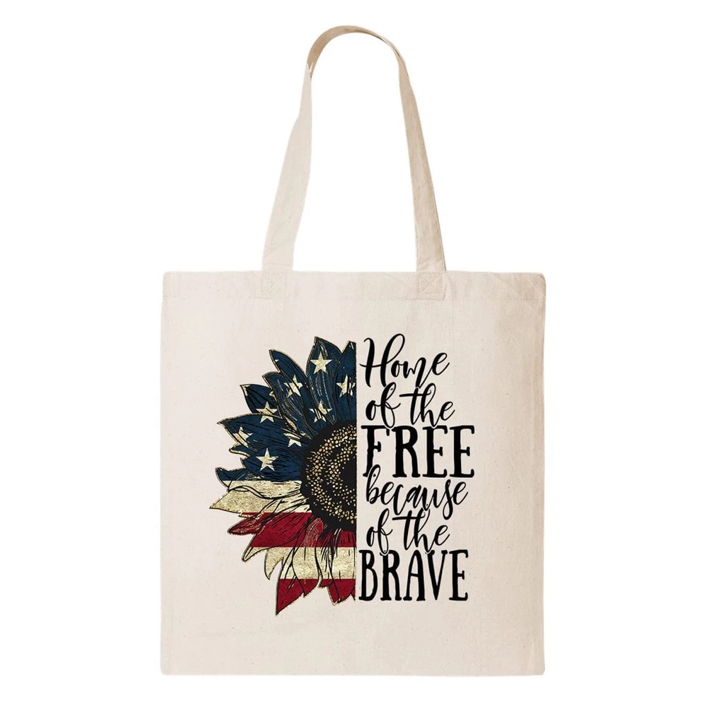 NEW Tote Bag Home of the Free Because of the Brave